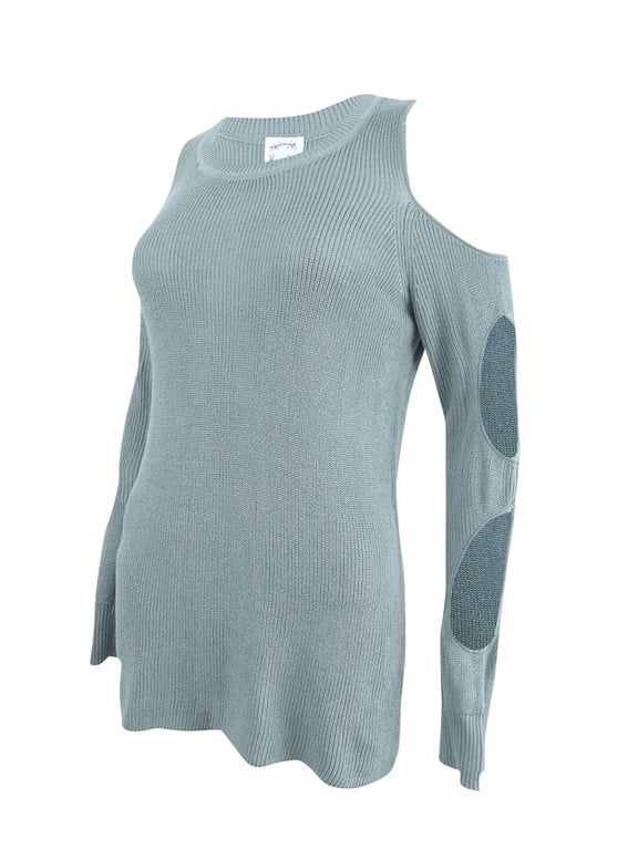 Juniors Cutout Sleeve Sweater Baroque Blue S