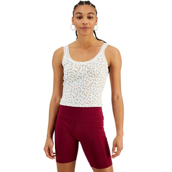 Hippie Rose Juniors' Lace-Trim Tank Top B4HP (White,Juniors,XL)
