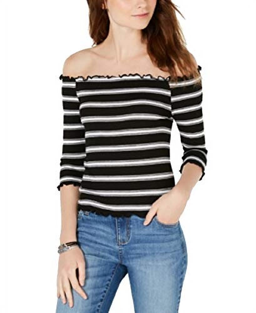 Black and white clearance striped shirt juniors