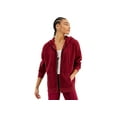 thumbnail image 1 of Hippie Rose Juniors' Oversized Zipper Hoodie Dark Auburn M, 1 of 1