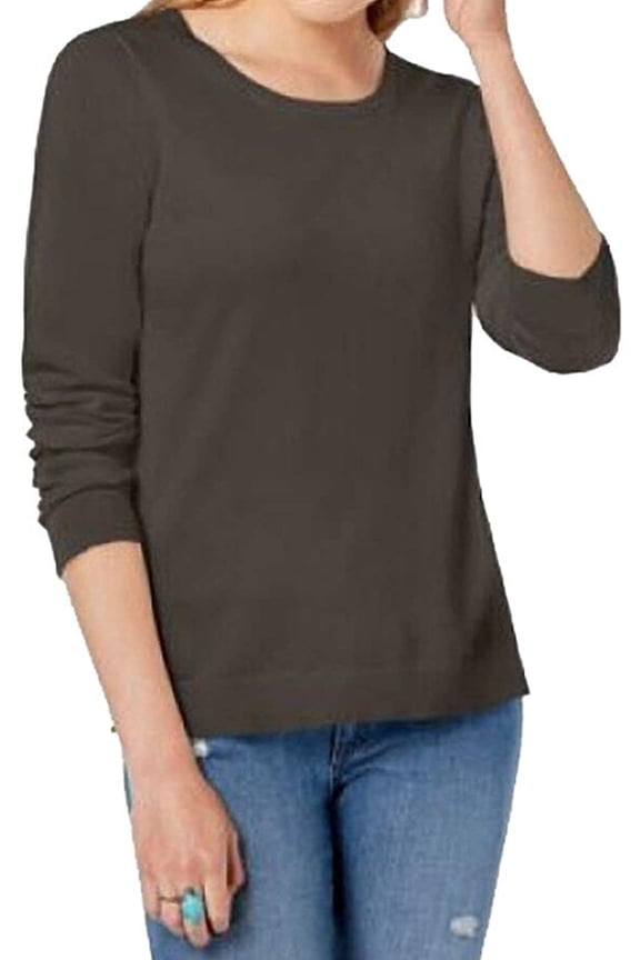 Juniors Strappy Back Sweater Dusty Camo S