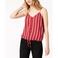 thumbnail image 1 of Hippie Rose Juniors Striped Adjustable Top Red Stripe M, 1 of 1