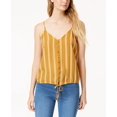 thumbnail image 1 of Hippie Rose Juniors Striped Adjustable Top Yellow Stripe M, 1 of 1