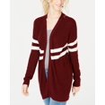 thumbnail image 1 of Hippie Rose Juniors Varsity Stripe Open Front Cardigan Soul Train Combo M, 1 of 1