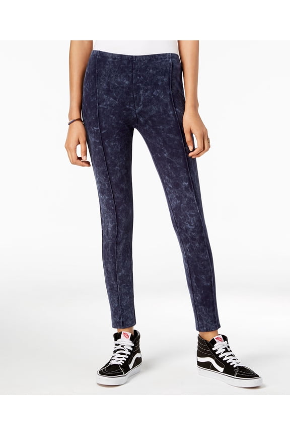 Juniors Washed Leggings Navy Mineral XS
