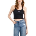 thumbnail image 1 of Hippie Rose Womens Juniors Ribbed Racerback Tank Top, 1 of 3