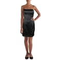 thumbnail image 1 of Hippie Rose Womens Juniors Satin Mini Sheath Dress, 1 of 1