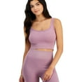 thumbnail image 1 of Hippie Rose Womens Ribbed Cropped Tank Top, Purple, Juniors, X-Large, 1 of 1