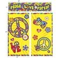 thumbnail image 1 of Hippie Scene Setter Peace Sign Love Party Wall Decoration Backdrop Tie Dye Decor, 1 of 1