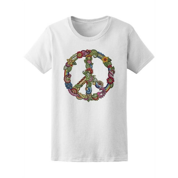 Hippie Sign T-Shirt Women -Image by Shutterstock, Female Large