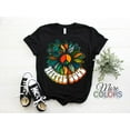 thumbnail image 1 of Hippie Soul Vintage Sunflower Retro Disco Costume Party T-shirt, Gypsy Love Peace, 70s 80s 60s Festival Shirt, 1 of 5
