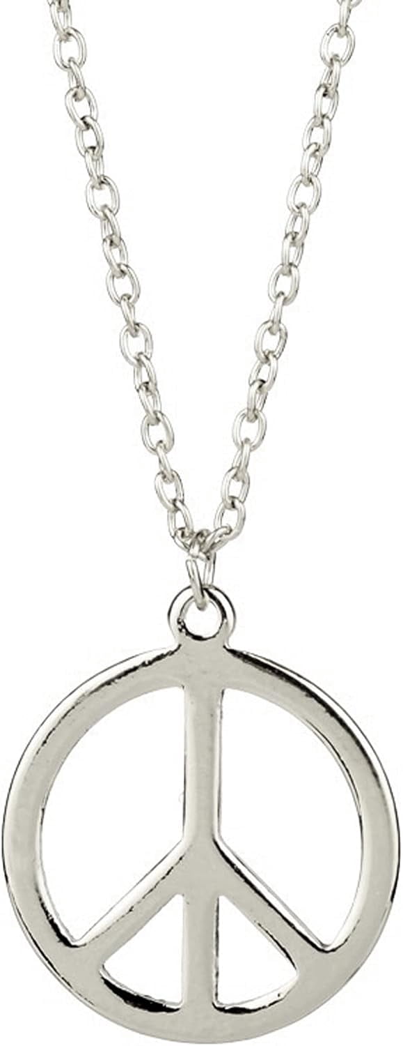 STWTR Adjustable Peace Sign Pendant Necklace – Handmade Wood & Hemp Rope Chain, Unisex Maori-Style Necklace