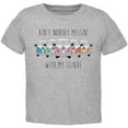 thumbnail image 1 of Hippie Van Ain't Nobody Messin' With My Clique Bus Camper Toddler T Shirt, 1 of 1