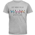 thumbnail image 1 of Hippie Van Ain't Nobody Messin' With My Clique Mens T Shirt Heather SM, 1 of 1