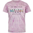 thumbnail image 1 of Hippie Van Ain't Nobody Messin' With My Clique Mens T Shirt Pinwheel Pink Tie Dye LG, 1 of 1