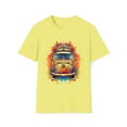 thumbnail image 1 of Hippie Van Bus Unisex T-Shirt Boho Festival Flowers 60s 70s, 1 of 3