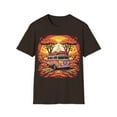 thumbnail image 1 of Hippie Van Bus Unisex T-Shirt Boho Festival Flowers 60s 70s, 1 of 3