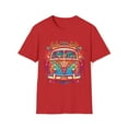 thumbnail image 1 of Hippie Van Bus Unisex T-Shirt Boho Festival Flowers 60s 70s, 1 of 3