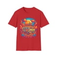 thumbnail image 1 of Hippie Van Bus Unisex T-Shirt Boho Festival Flowers 60s 70s, 1 of 3