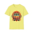 thumbnail image 1 of Hippie Van Bus Unisex T-Shirt Boho Festival Flowers 60s 70s, 1 of 3