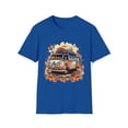 thumbnail image 1 of Hippie Van Bus Unisex T-Shirt Boho Festival Flowers 60s 70s, 1 of 3