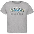 thumbnail image 1 of Hippie Van They See Me Rollin' Bus Camper Toddler T Shirt Heather 2T, 1 of 1