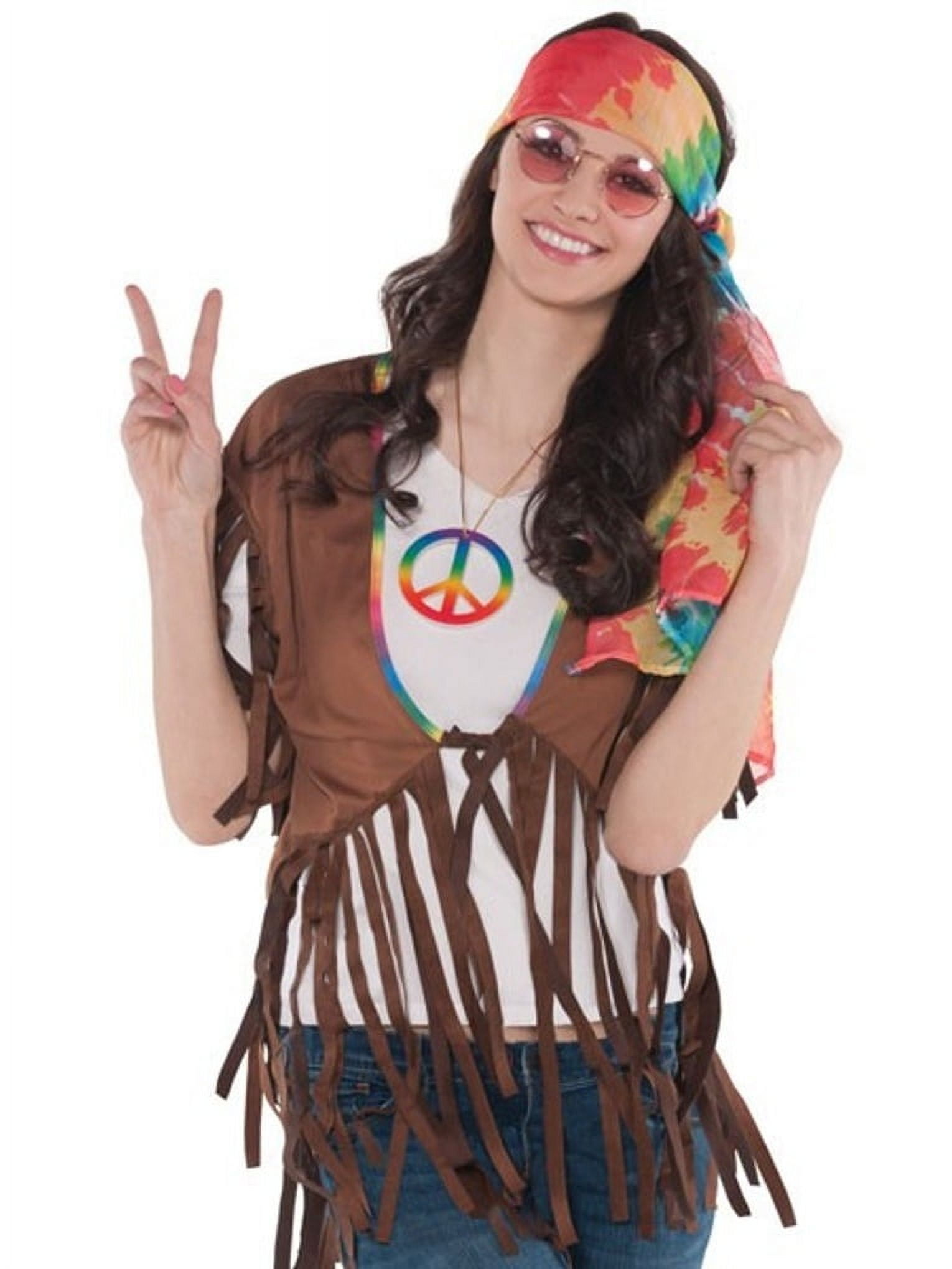 Lange Weste Damen W WIDMANN MILANO Party Fashion - Kostüm Hippie Woman Fransen Weste Hippie