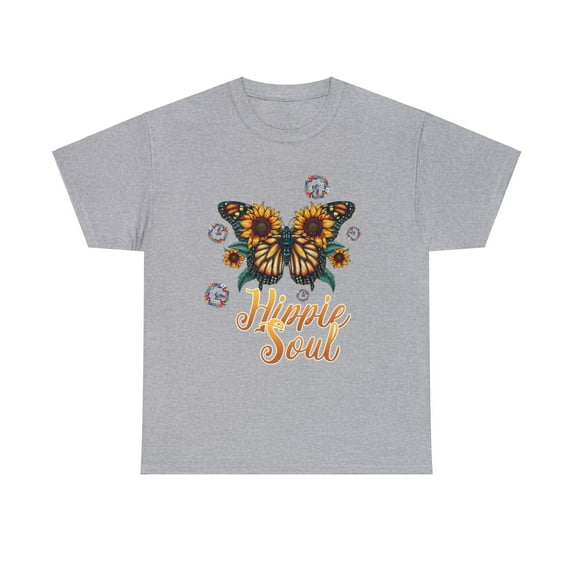 Hippie Soul Butterfly Sunflower Shirt, Butterfly Lovers Shirt ID-0222-DELN