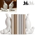 thumbnail image 1 of Hippo Bookends, Funny Hippo Resin Bookend for Bookshelf, Animal Book Holder for Home Office Desk Library Shelf Decor, Clumsy Hippopotamus Book Organizer Gift, 1 of 7