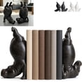 thumbnail image 1 of Hippo Bookends, Resin Animal Book Holder for Bookshelf, Funny Hippopotamus Book End for Home Office Library Shelf Decor, Decorative Book Organizer Gift, 1 of 7