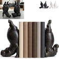 thumbnail image 1 of Hippo Bookends Single, Funny Upside Down Hippo Book Holder, Thick Resin Acrobatic Hippopotamus Book End for Home Office Tabletop Organization, Book Lover Present Style B, 1 of 7