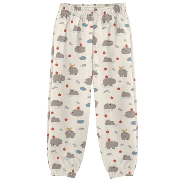 Hippo Boys Pants Kids Casual Sweatpants Joggers Toddler Sports Pants 3-10 Years