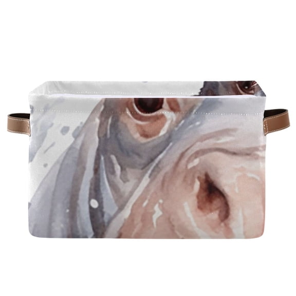 Hippo Christmas Hat Storage Bins Baskets With Handles Storage Box Clothes Organizer Organization Toys