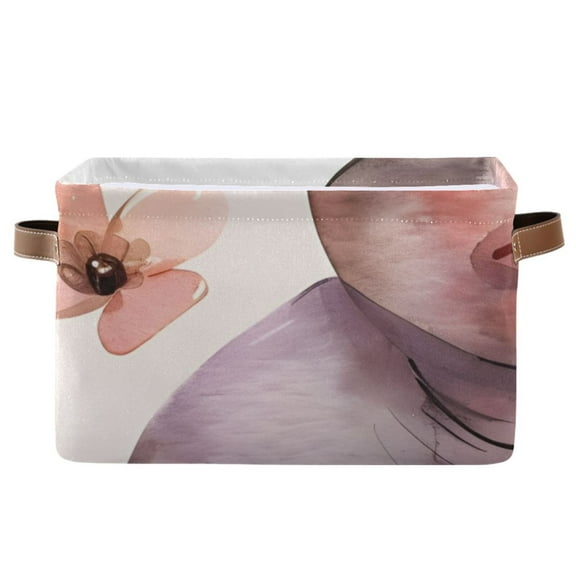 Hippo Crown Flowers Storage Bins Baskets With Handles Storage Box Clothes Organizer Organization Toys