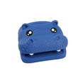 thumbnail image 1 of Hippo Desk Organizer, All in One Storage for Pens, Pencils, Sticky Notes and Notepads, Cute Stationery Holder with Reusable Stencils, Durable Office Accessory (Hippos-Blue), 1 of 6