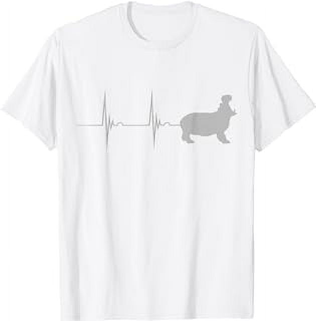 Hippo Favorite Zoo Animal Heartbeat EKG Pulse Zookeeper TShirt