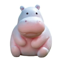 Hippo Figurine Garden Sculpture Cute Animal Decorative Art Piece for Home Outdoor Desktop