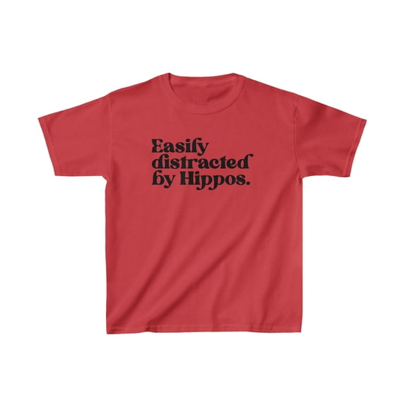 Hippo Hippopotamus 70s 1970s Lover Cute Kids Shirt Gifts Youth Tee Tshirt