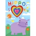 thumbnail image 1 of Pre-Owned Hippo, I Heart You - Board Book - Kids Book with Cutouts Paperback, 1 of 1