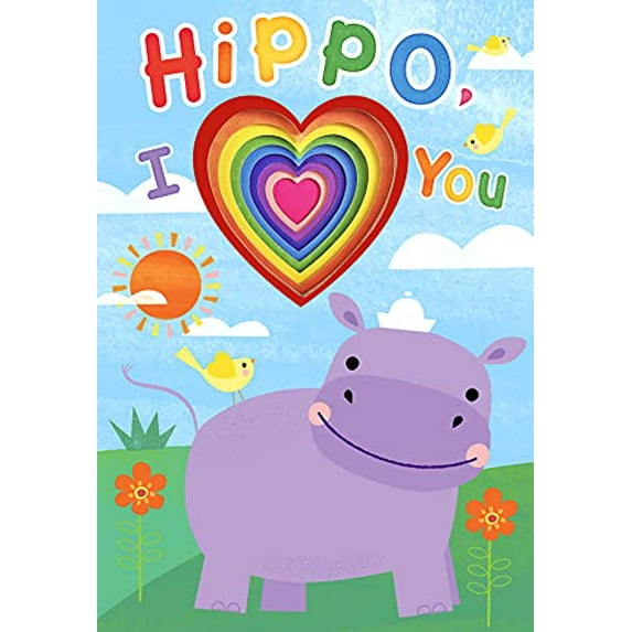 Pre-Owned Hippo, I Heart You - Board Book - Kids Book with Cutouts Paperback