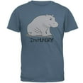 thumbnail image 1 of Hippo I'm Hungry Angry Funny Mens T Shirt Indigo Blue LG, 1 of 1