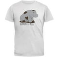 thumbnail image 1 of Hippo Mess Hippopotamess Funny Pun Mens T Shirt White 2XL, 1 of 1