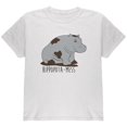 thumbnail image 1 of Hippo Mess Hippopotamess Funny Pun Youth T Shirt White Youth X-SM, 1 of 1