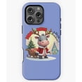 thumbnail image 1 of Hippo Moo Deng Dressed as a Reindeer Phone Case for iPhone 16 15 14 13 12 11 Pro Max, 1 of 2