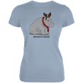 thumbnail image 1 of Hippo Moose Hippopotamoose Funny Pun Juniors Soft T Shirt Light Blue LG, 1 of 1