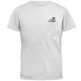 thumbnail image 1 of Hippo Moose Hippopotamoose Pocket Pet Mens Pocket T Shirt White LG, 1 of 1