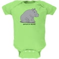 thumbnail image 1 of Hippo Mouse Hippopotamouse Funny Pun Soft Baby One Piece Key Lime 18-24 M, 1 of 1