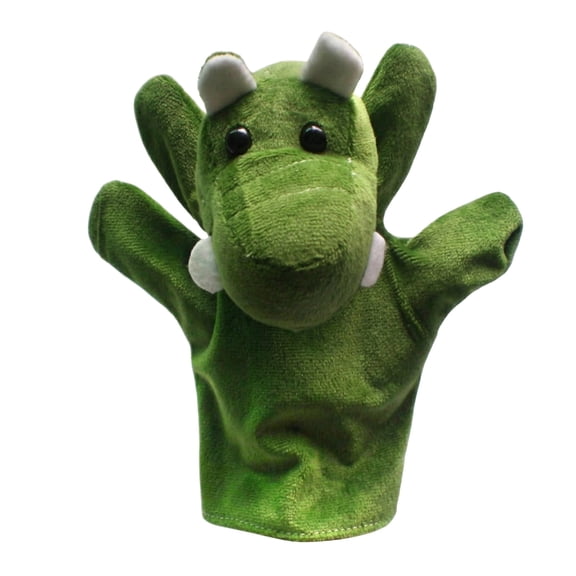Hippo Plush Hand Puppet, Interactive Storytelling Toy, Soft Fabric Puppets, Role Play Accessory, Stage Performance Tool, Imaginative Play Idea, P