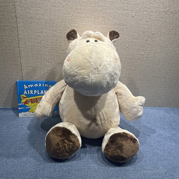 Hippo Plush Toys, 13" Hippo Soft Plush Stuffed Animal Dolls, Fluffy Sleeping Comforting Companion, Plush Doll Gifts for Birthday Kids Girls Boys Toddler