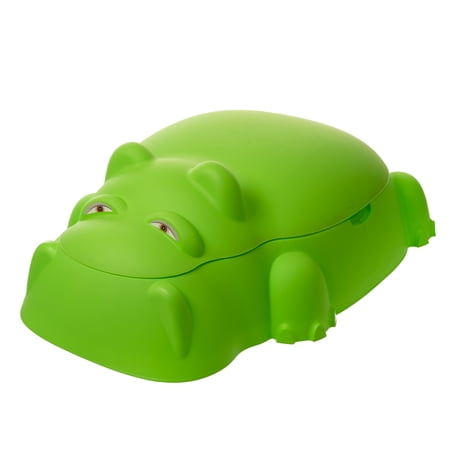 Hippo Pool/Sandpit w/Cover, Green